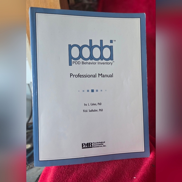 Other - PDD Behavior Inventory Professional Manual